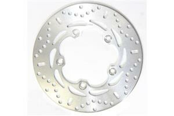 Round Hpsr Solid Brake Rotor Silver, Stainless Steel, 1, nordicamoto.ro