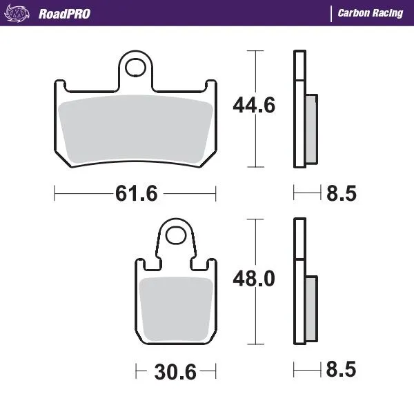 Roadpro Carbon Racing Brake Pads