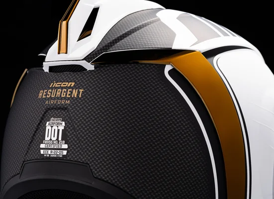 Airform Resurgent Helmet Gold, White-6