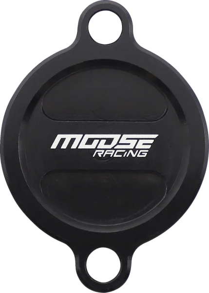 MOOSE RACING Machined Oil Filter Cover Black -0