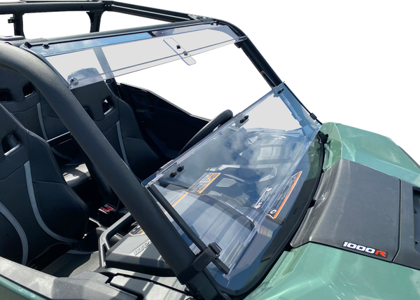 Deluxe Full Folding Windshield Clear -1