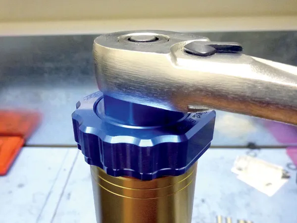 Fork Cap Tool Anodized, Blue-0