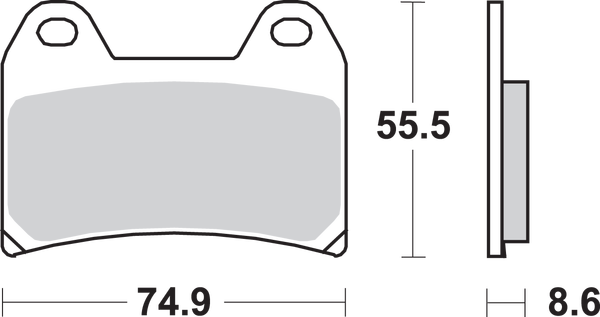 Hf Street Ceramic Organic Brake Pads, 2, nordicamoto.ro