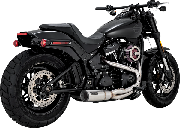 2-into-1 Hi-output Short Exhaust System Black, 1, nordicamoto.ro