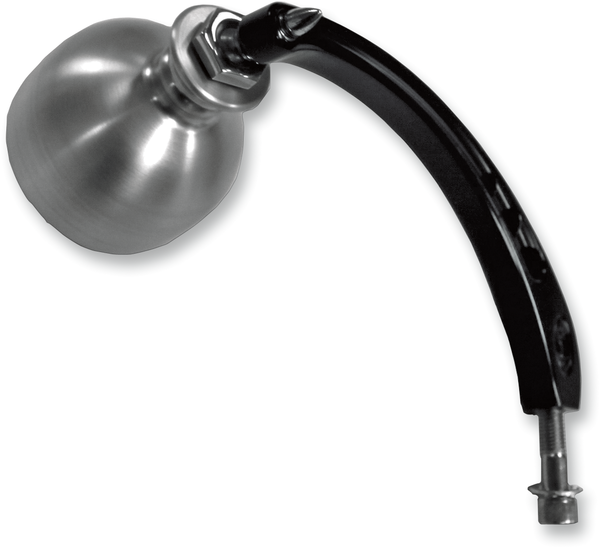 Beer Schooner Mirror Anodized Silver, 1, nordicamoto.ro