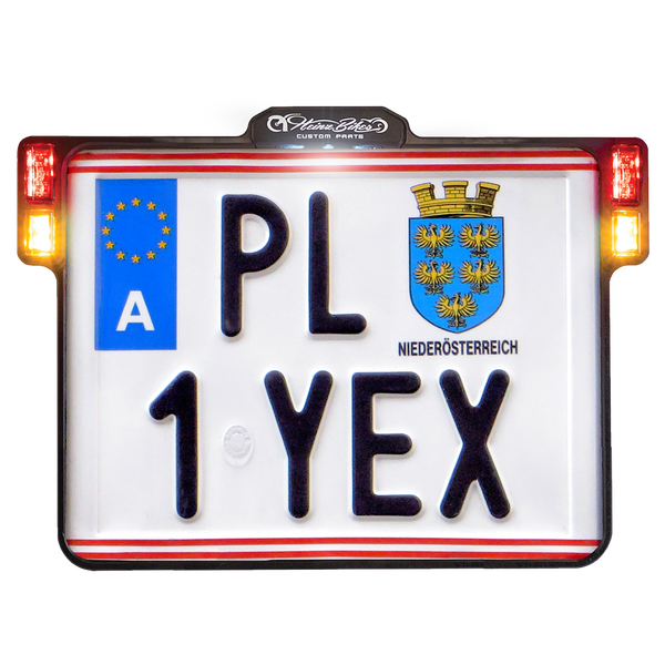 All-inn 2.0 Chrome Lic Plate W/led Light Brk & Rear (a) Chrome, 2, nordicamoto.ro