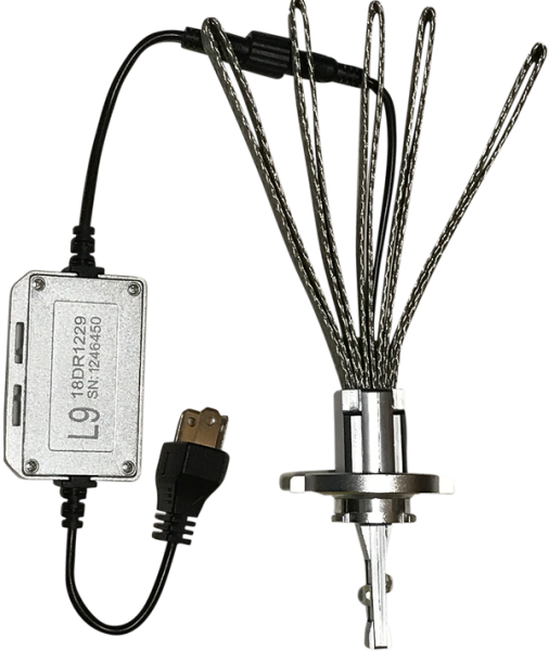 L9 Led Conversion Headlight Bulb With Flexible Heatsink White, 2, nordicamoto.ro