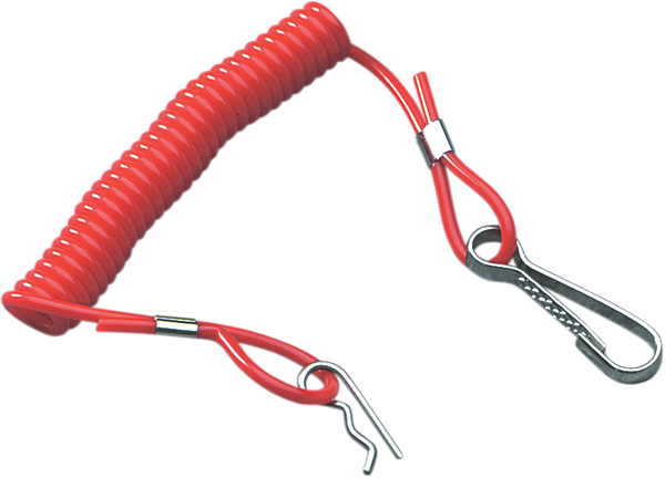 Tether Cord With Clip Red, 1, nordicamoto.ro