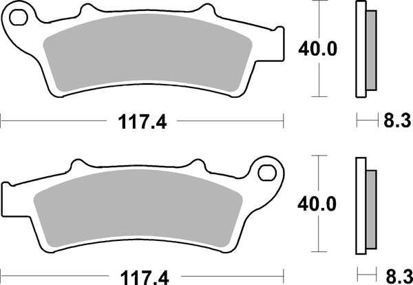 Ms Scooter Maxi Sintered Brake Pads, 2, nordicamoto.ro