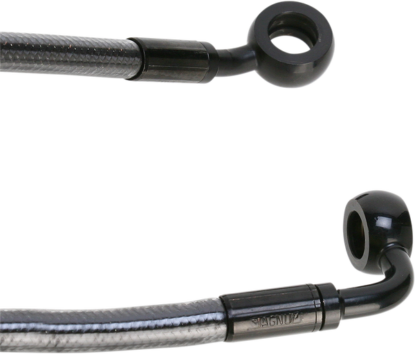 E-z Align Dot Braided Single Disc Front Brake Line Black, Black Pearl, 1, nordicamoto.ro