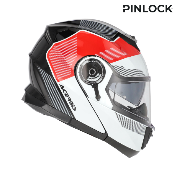 Casca Flip-up Acerbis Serel 22-06 Alb/Rosu XL-8