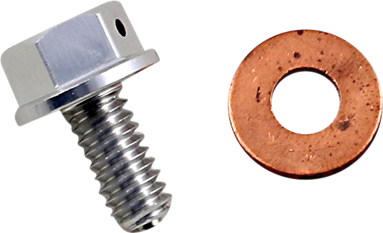 Magnetic Drain Plug Anodized Clear, Silver-96093d22cd409e5fee8b8e8077289982.webp