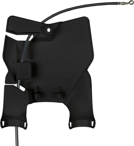 Stadium Number Plate With Fork Guards Black-0