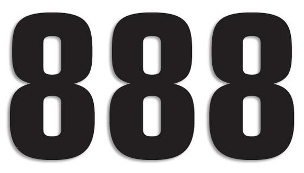 Two Series Numbers Black, 1, nordicamoto.ro