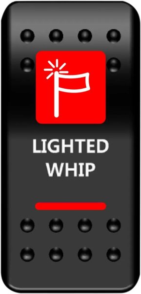 Rocker Switch Black, Red, White, 1, nordicamoto.ro