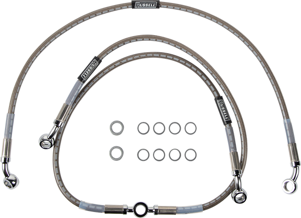 Brake Line Kit Silver, 2, nordicamoto.ro