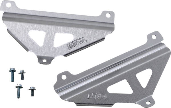 Radiator Race Braces Brushed Aluminum, 3, nordicamoto.ro