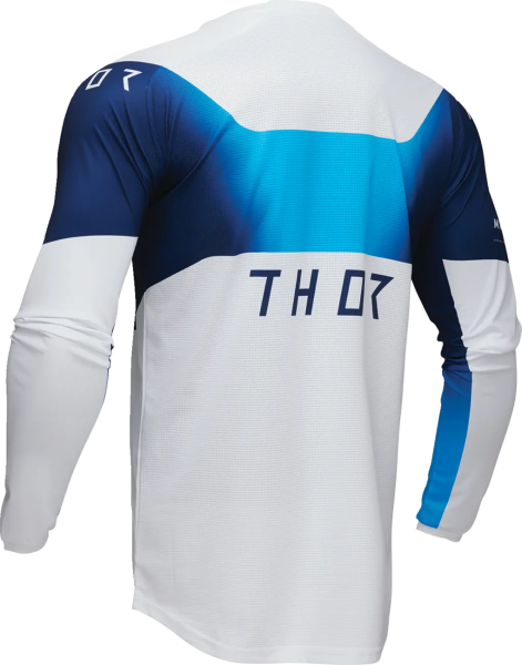 Tricou Enduro Thor Launchmode Storm White/Blue-3