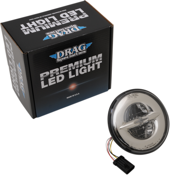 7(r) Reflector-style Headlight Chrome, 1, nordicamoto.ro