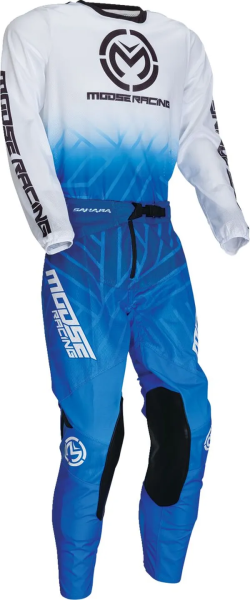 Tricou MOOSE RACING Sahara Blue/White-2