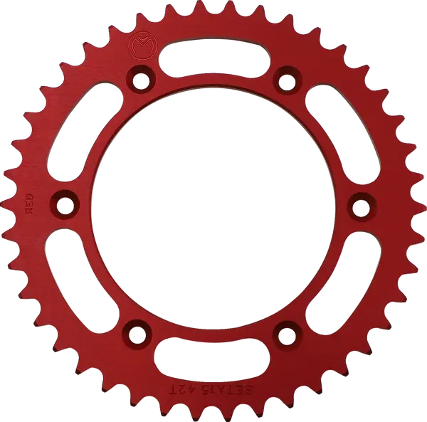 MOOSE RACING Pinion spate din aluminiu, roșu, 1, nordicamoto.ro