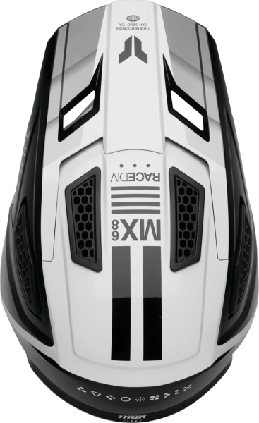 Casca Thor Fleet Defy Alb/Negru XXL-0