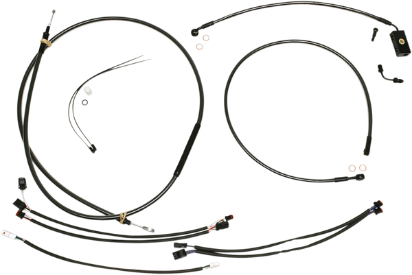 Black Pearl Designer Handlebar Installation Kit Black, 2, nordicamoto.ro