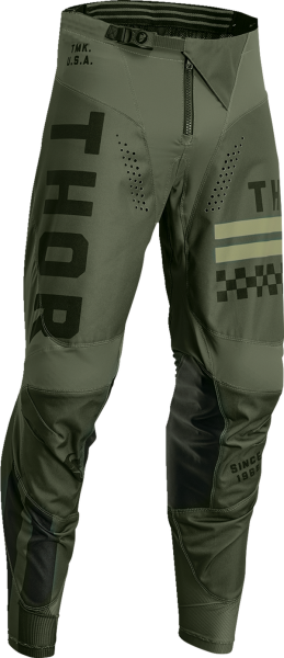 Pantaloni Copii Thor Pulse Combat Black/Green-2
