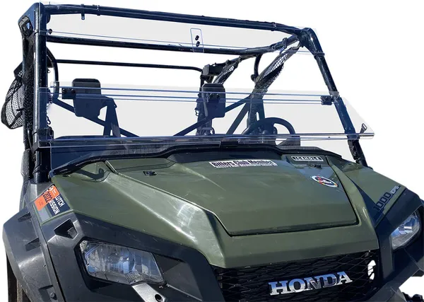 Deluxe Full Folding Windshield Clear -2
