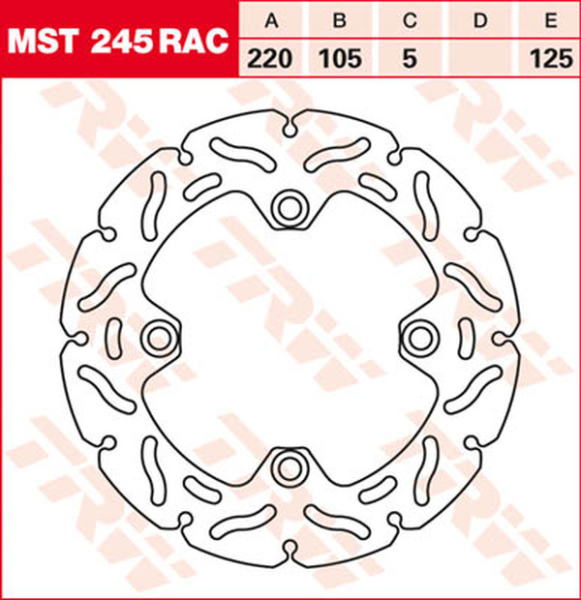 Contoured Fixed Brake Rotor, 2, nordicamoto.ro