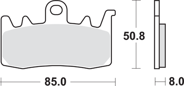 Hs Street Excel Sintered Front Brake Pads-0