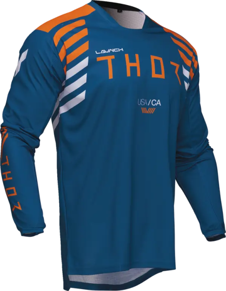 Tricou Enduro Thor Launchmode Zone Blue-3