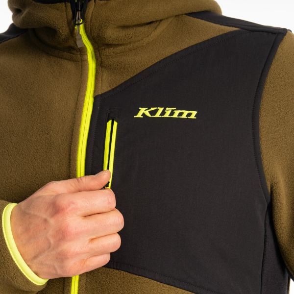 Hanorac Snowmobil Klim Teton Crest Fleece Black - Asphalt-6