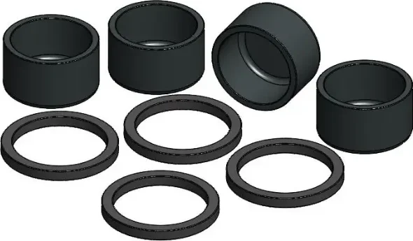 Kit de revizie, etrier Supermoto, pistoane în formă de W, 1, nordicamoto.ro