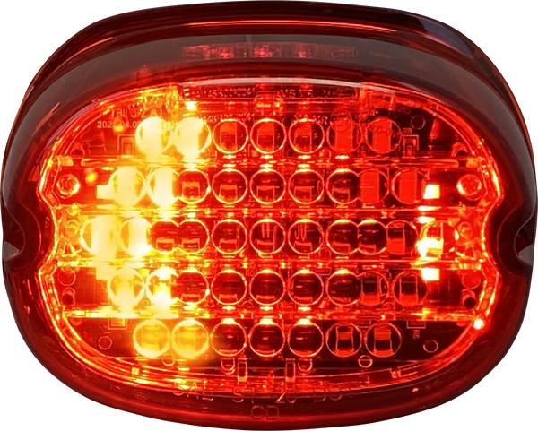 Low Profile Led Taillight With Integrated Auxiliary Turn Signals Red, 3, nordicamoto.ro