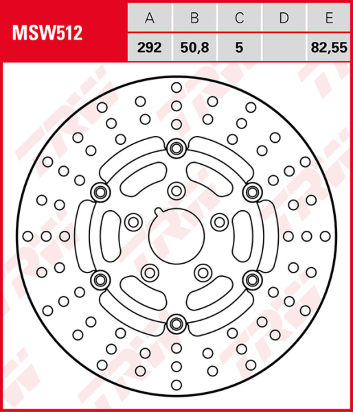 Round Floating Brake Rotor Silver, 1, nordicamoto.ro