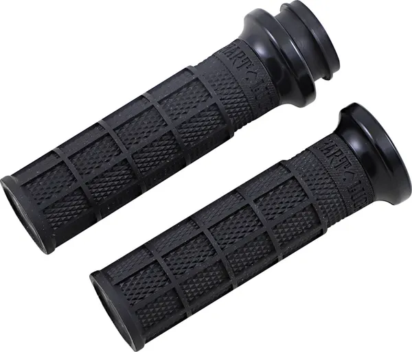 Harley Hart-luck Signature V-twin Lock-on Grips Black-0