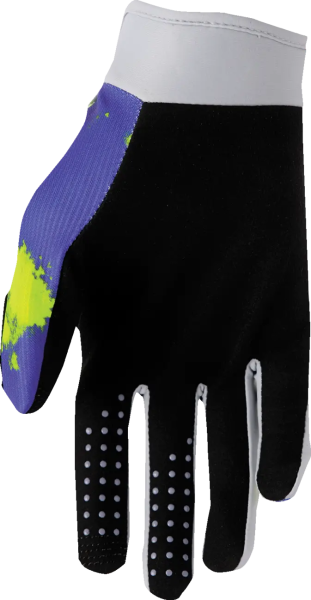 Youth Launchmode Bleach Gloves Gray, Yellow -2
