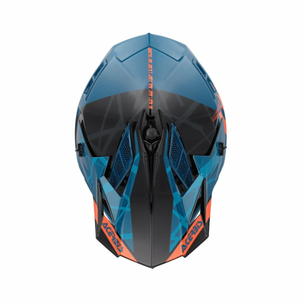 Casca Acerbis X-Track 22.06 Orange/Blue-1