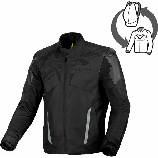 Geaca de vara impermeabila MACNA SEVENT Negru S, 8, nordicamoto.ro