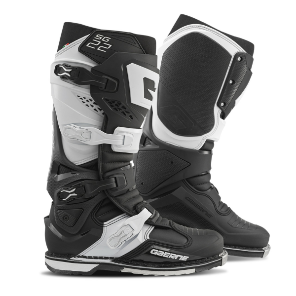 Cizme Gaerne SG22 Black/White-2