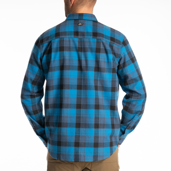 Camasa Klim Cottonwood Midweight Flannel Fiery Red - Black-14