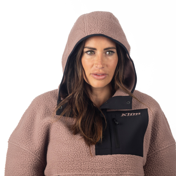 Hanorac Dama Klim Sira High Pile Fleece Black-15