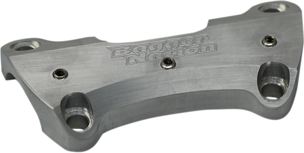 Bagger Nation (r)super Clamp(r) One-piece Handlebar Riser Clamp Silver, 1, nordicamoto.ro