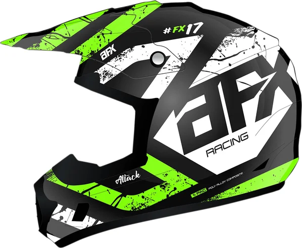 Casca AFX FX-17 Attack Black/Green L, 1, nordicamoto.ro