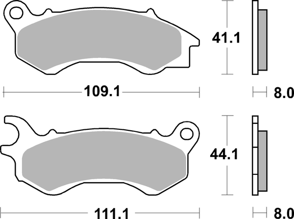 Ms Scooter Maxi Sintered Brake Pads, 2, nordicamoto.ro