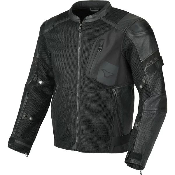 Geaca de vara piele/textil MACNA OLSAN M Negru, 3, nordicamoto.ro