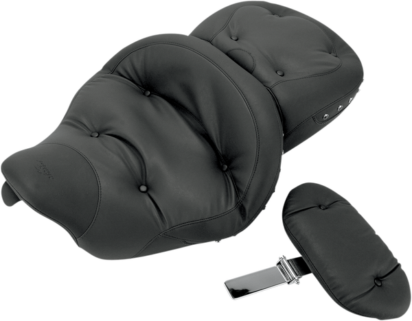 Super Touring 2-up Vinyl Seat Black, 2, nordicamoto.ro