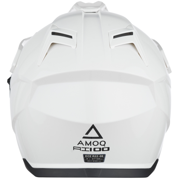 Cască moto AMOQ AI100 Solid alb XS, 4, nordicamoto.ro