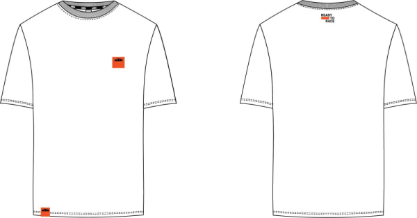 Tricou KTM Pure White-1